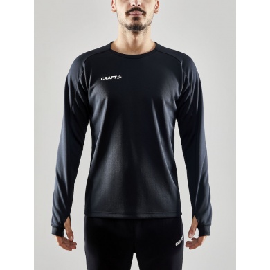 Craft Sport Long Sleeve Shirt Evolve Crew Neck - made of stretch material - black Men